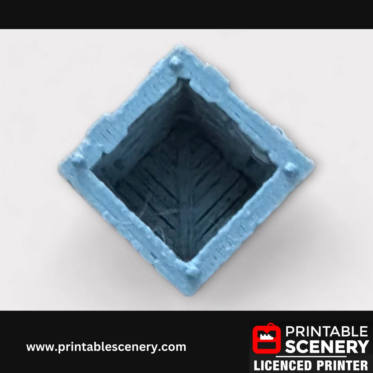 Medieval Stone Castle Wall Corner Tower, Terrain for DND and Tabletop Games, TTRPG, 28mm, 32mm, Country and King, fort