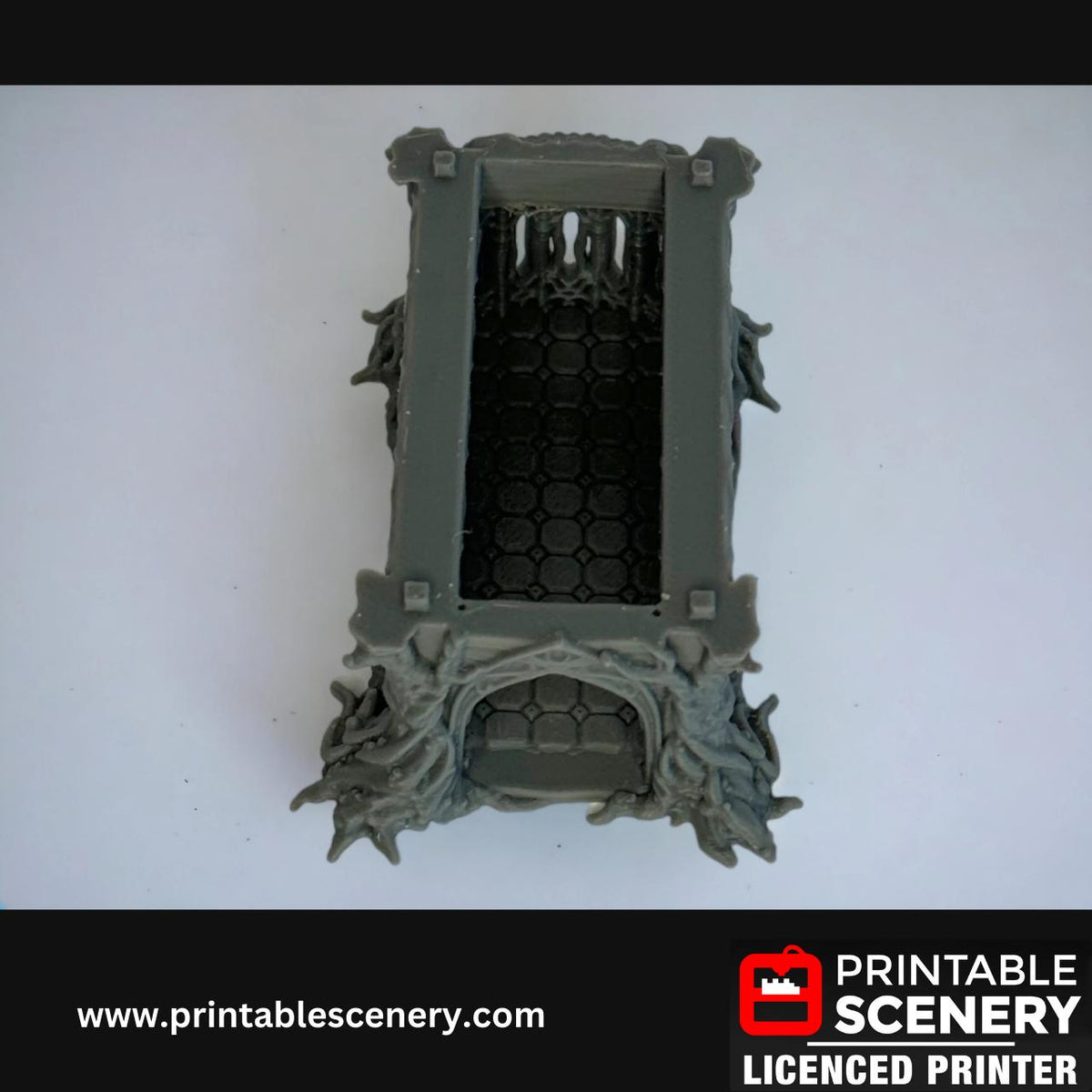 Swamp Terrain - The Living Hall, DND Miniature Terrain, TTRPG, 28mm, Elven Terrain, Printable Scenery