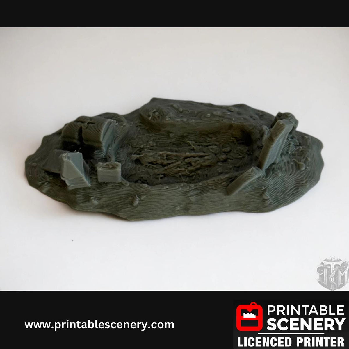 Graveyard Scatter Terrain - 5 Piece, Detailed, Haunted, 28mm, Printable Scenery, Tabletop, TTRPG, DND