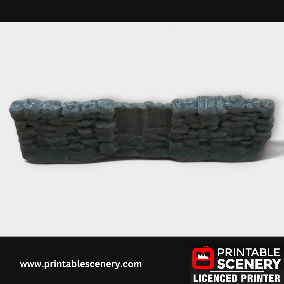 12 Piece Stone Wall Scatter Terrain Kit, DND Terrain Set, Miniature, Tabletop RPG Accessories, TTRPG, 28mm, Hagglethorn, Printable Scenery