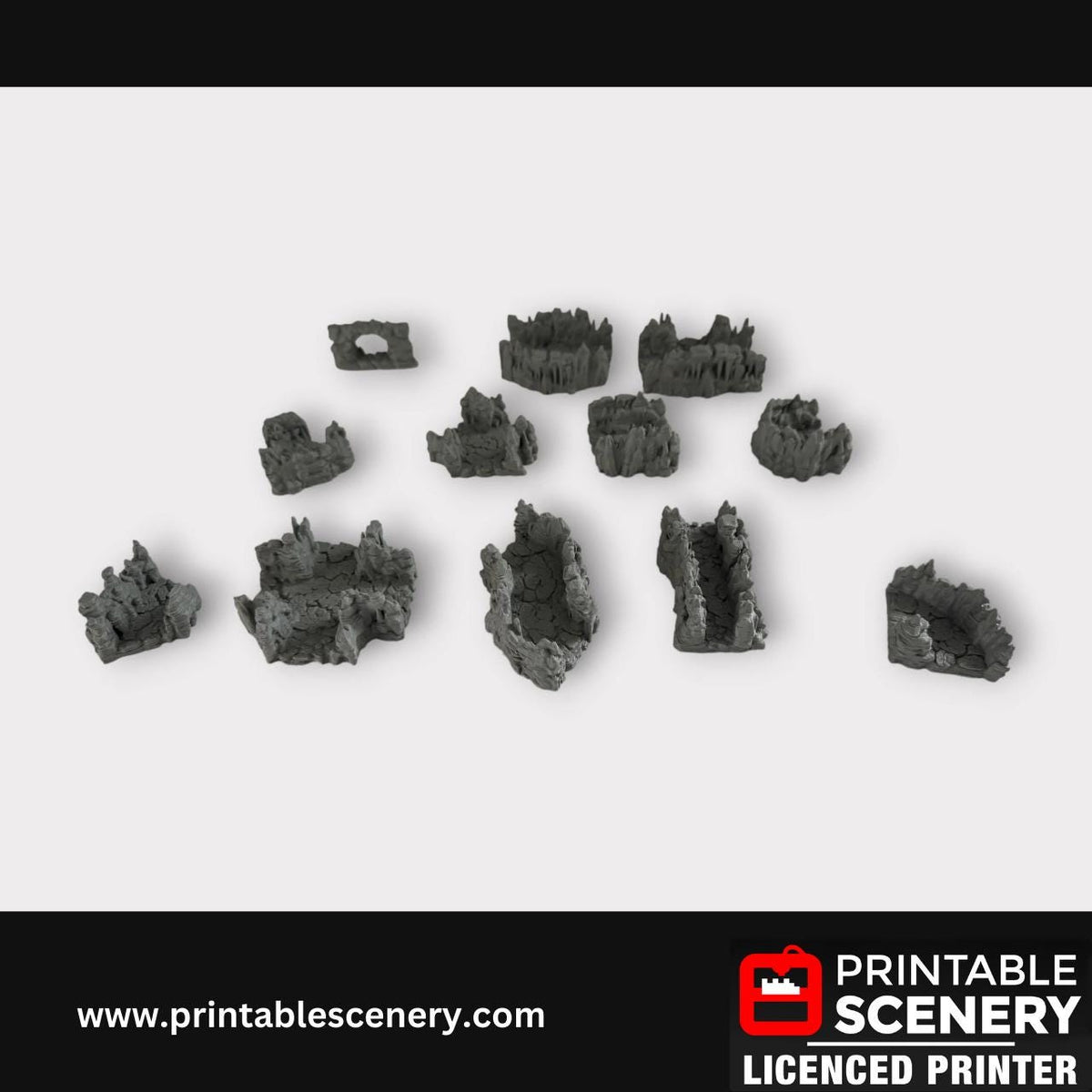 Magical Cave Fantasy Terrain - Modular Printable Scenery for Tabletop Adventures