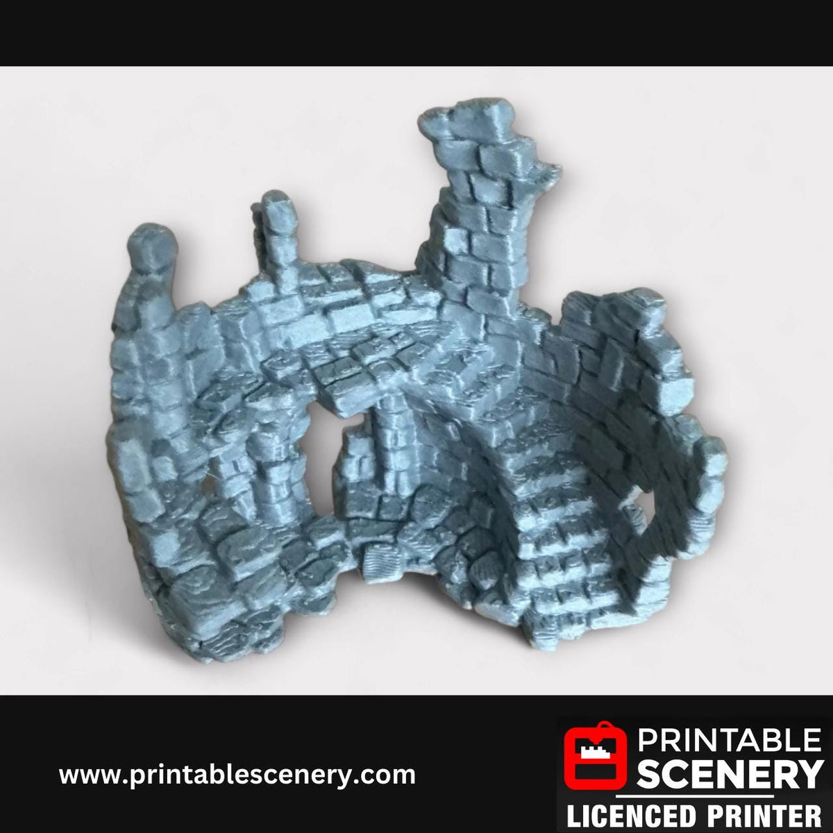 Medieval Fantasy Scatter Terrain - Hagglethorn Ancient Ruins for DND Adventures, 32mm & 28mm Scale Tabletop, 3D Printed