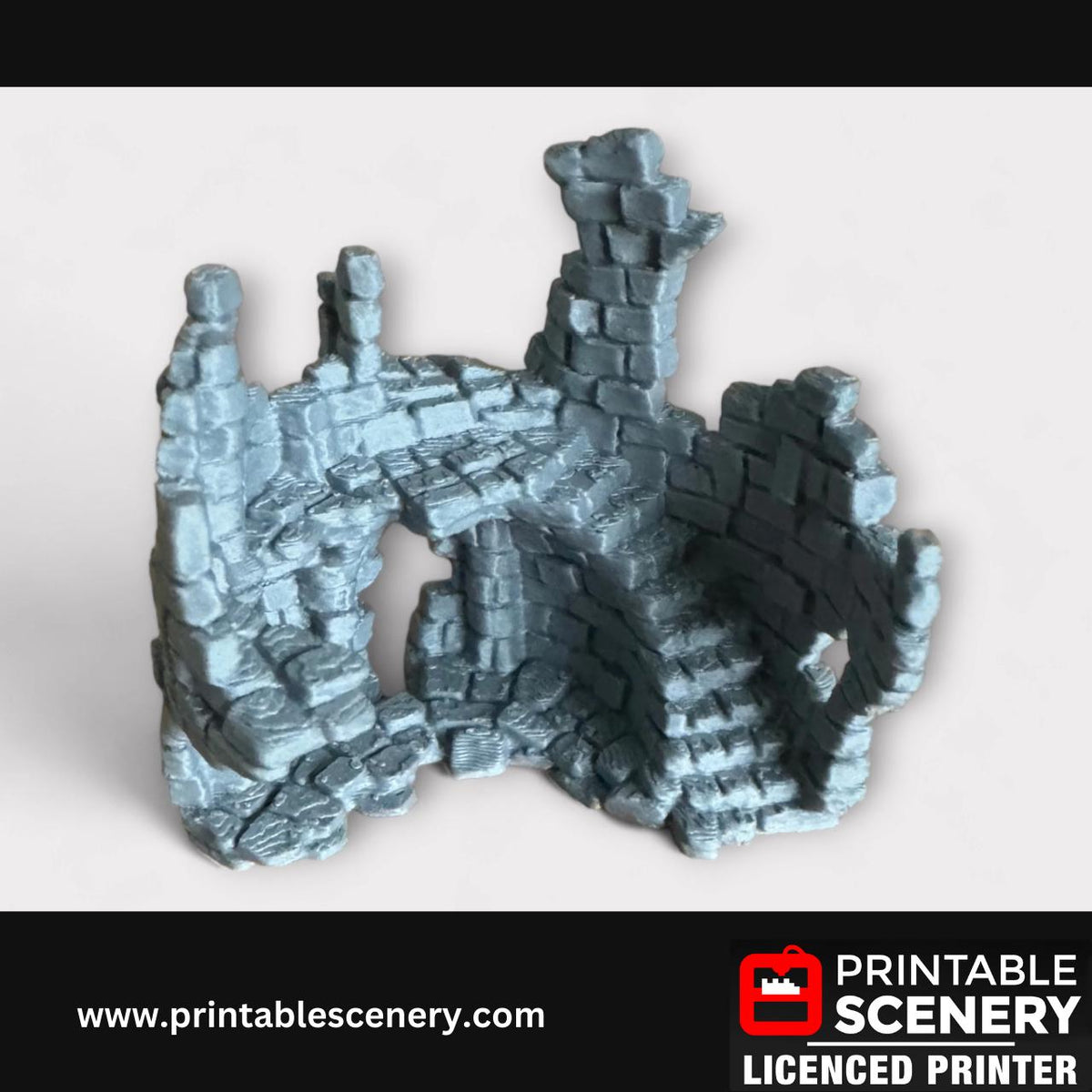 Medieval Fantasy Scatter Terrain - Hagglethorn Ancient Ruins for DND Adventures, 32mm & 28mm Scale Tabletop, 3D Printed
