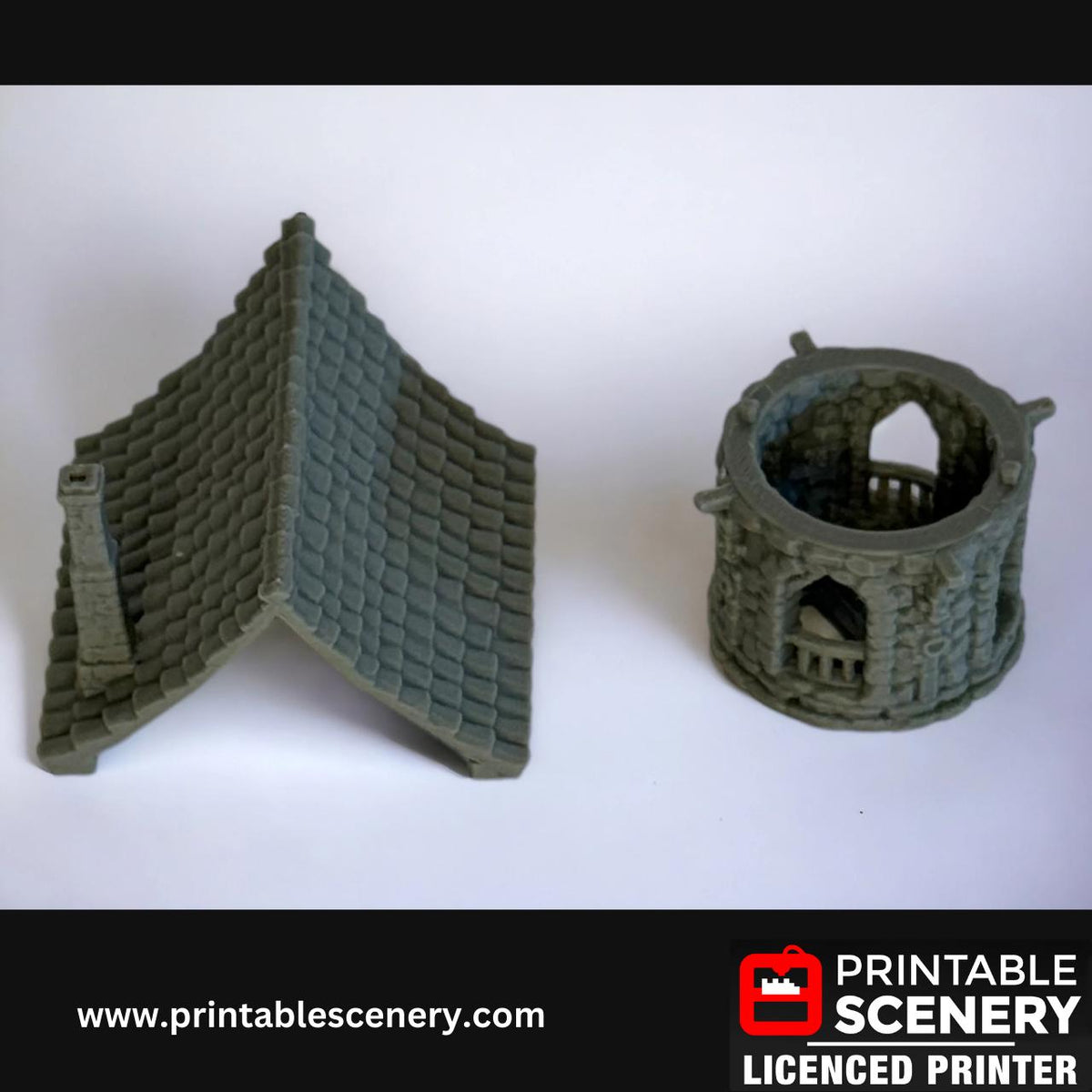 Lighthouse Terrain, Detailed, Coastal, 28mm, Printable Scenery, Tabletop, TTRPG, Lost Islands, DND