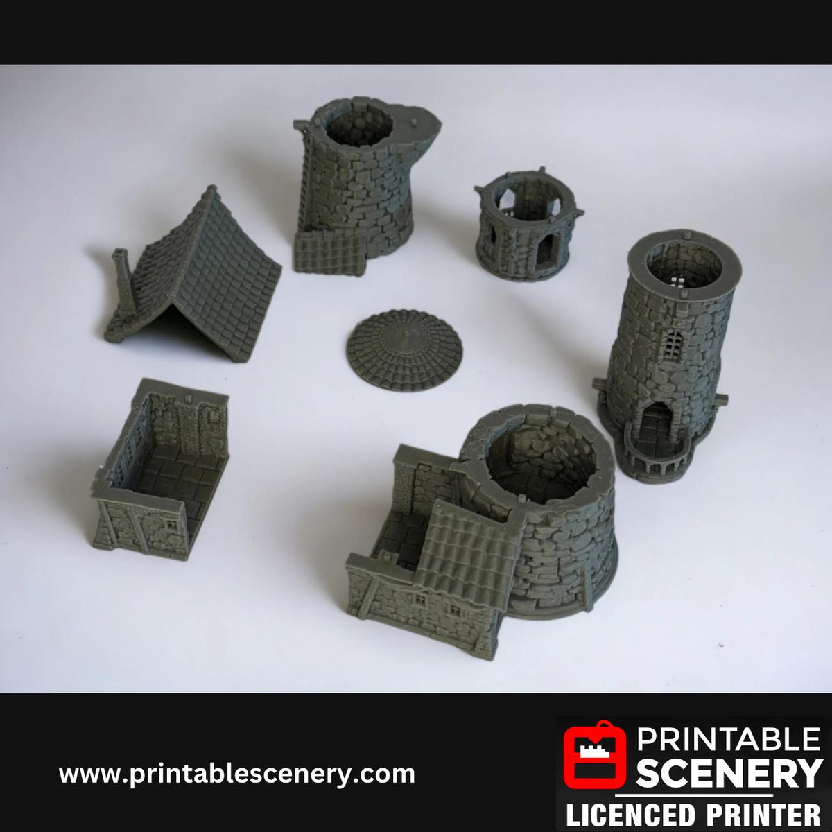 Lighthouse Terrain, Detailed, Coastal, 28mm, Printable Scenery, Tabletop, TTRPG, Lost Islands, DND