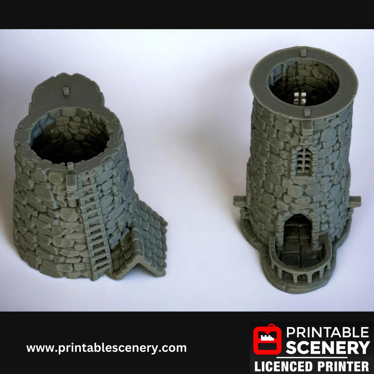 Lighthouse Terrain, Detailed, Coastal, 28mm, Printable Scenery, Tabletop, TTRPG, Lost Islands, DND