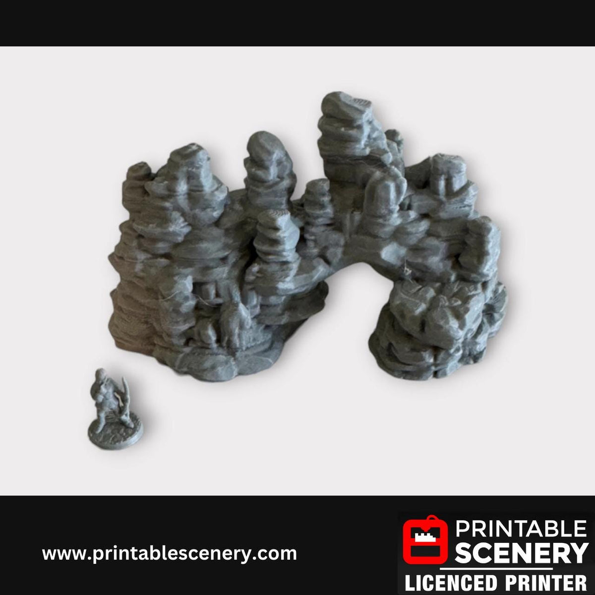Tabletop Canyon Rocks Scatter Terrain Kit, Miniatures, Tabletop RPG, Printed Terrain Set