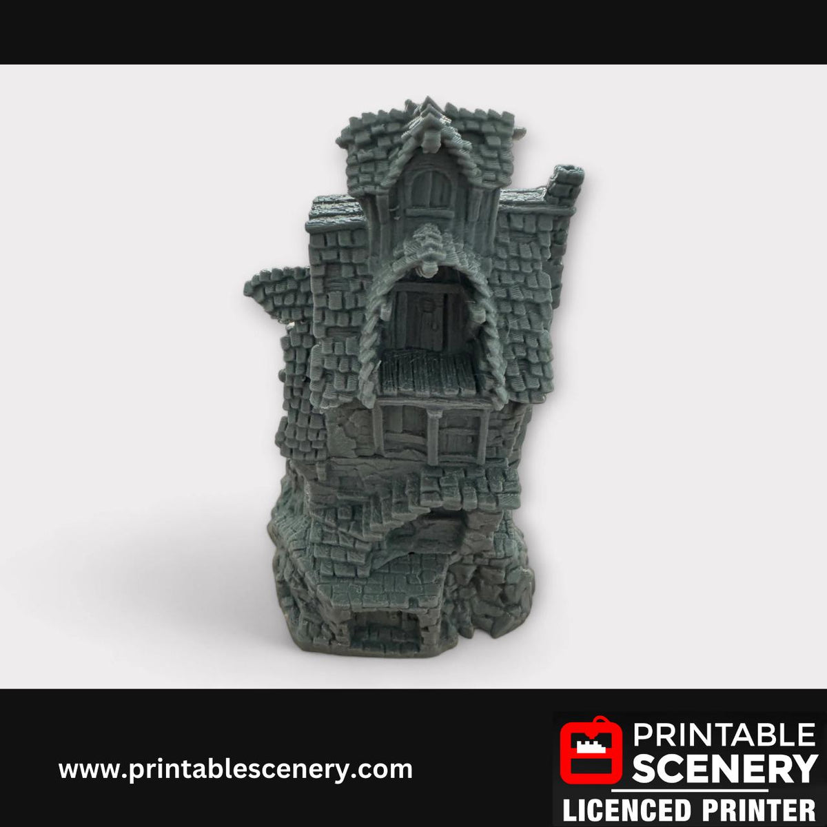 Hagglethorn Hollow - Hunter's Lodge, Fantasy Terrain, Roleplay, and Tabletop Games - Detailed Stone Structures for Immersive Adventures