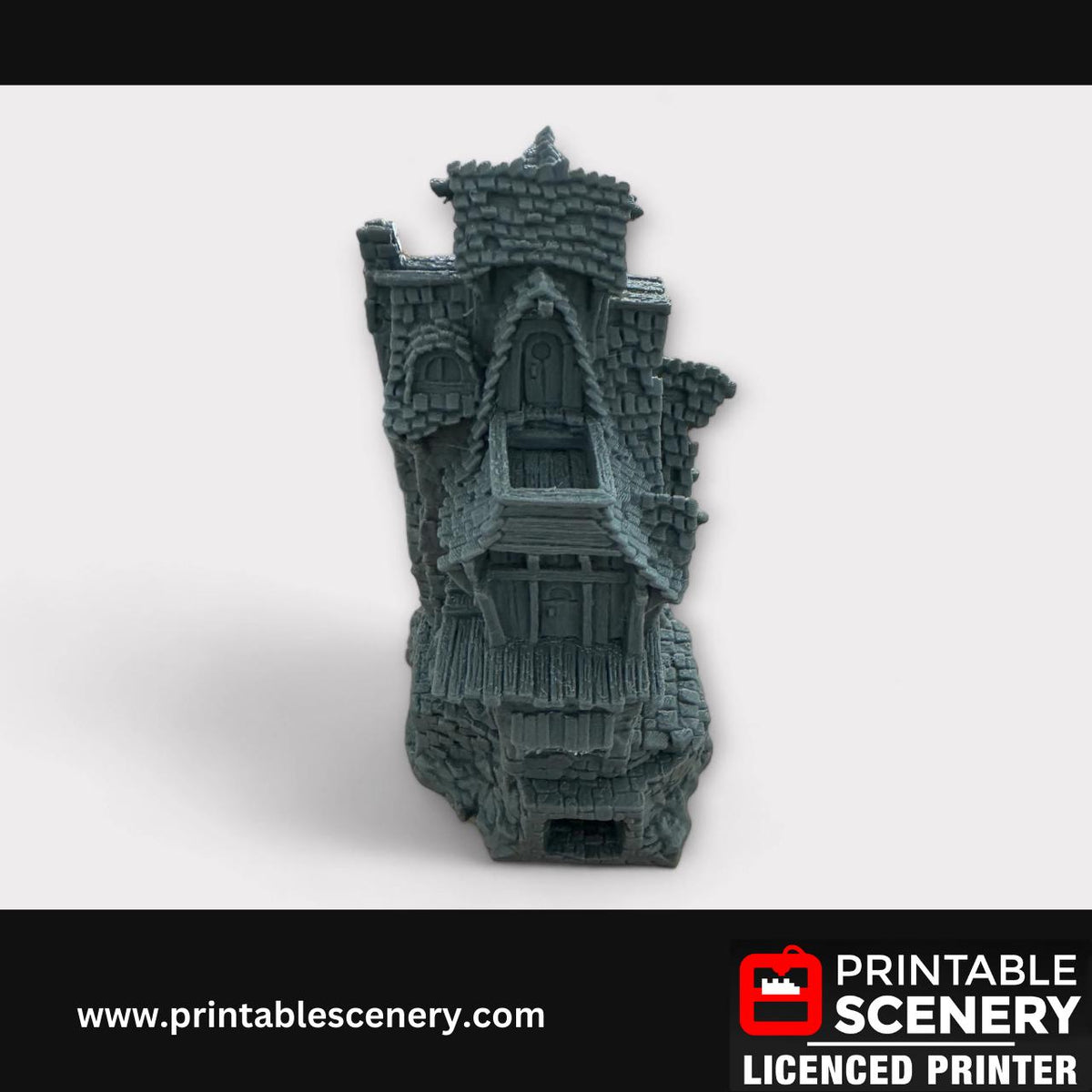 Hagglethorn Hollow - Hunter's Lodge, Fantasy Terrain, Roleplay, and Tabletop Games - Detailed Stone Structures for Immersive Adventures