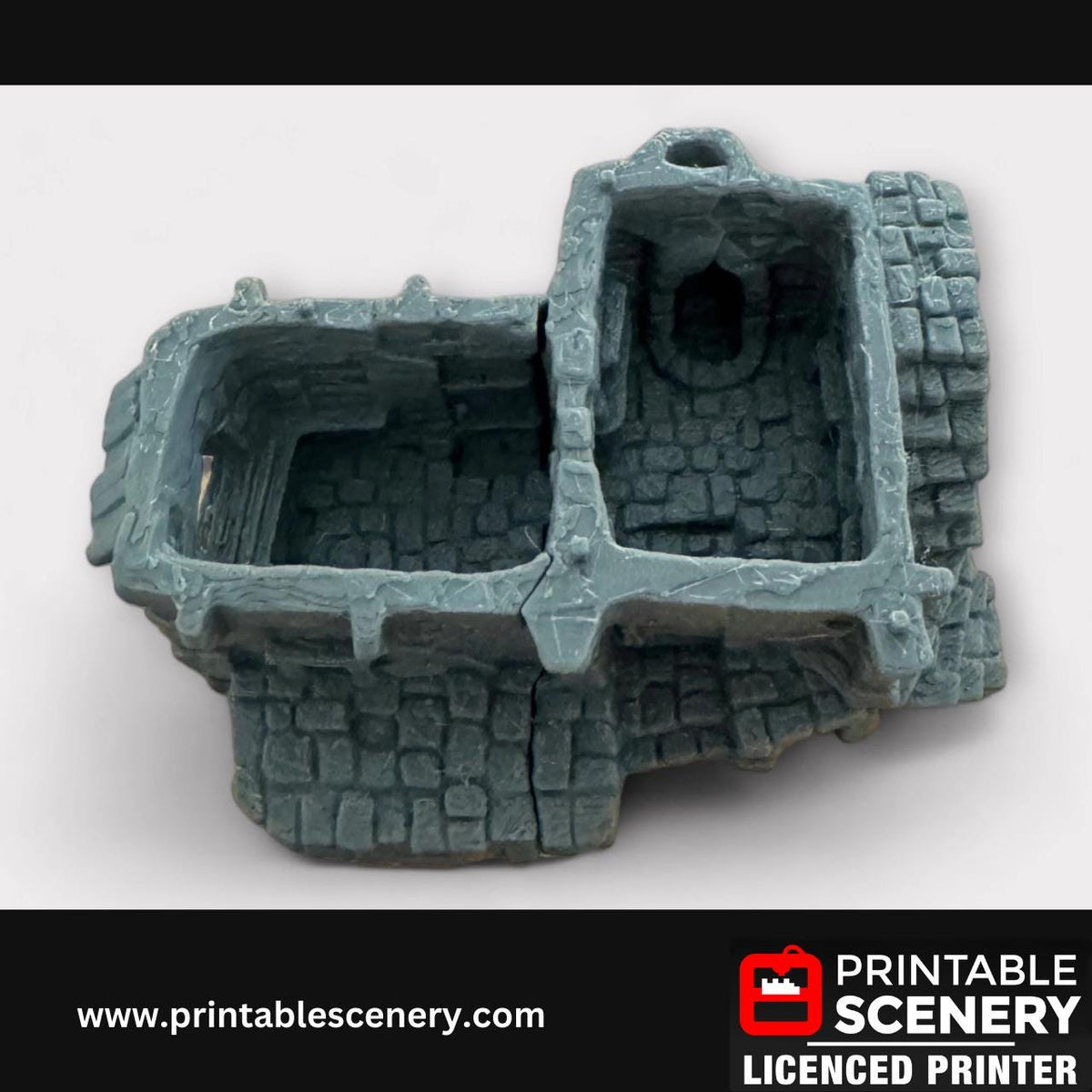 Hagglethorn Hollow - Hunter's Lodge, Fantasy Terrain, Roleplay, and Tabletop Games - Detailed Stone Structures for Immersive Adventures