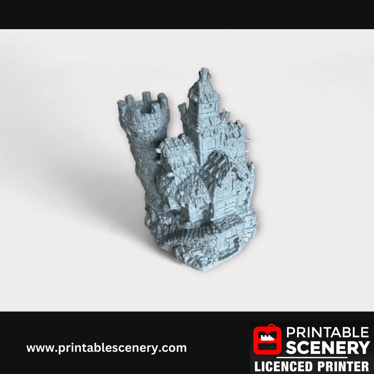 Medieval Fantasy Scatter Terrain - The Chieftains Hall for DND Adventures, 32mm & 28mm Scale Tabletop, 3D Printed