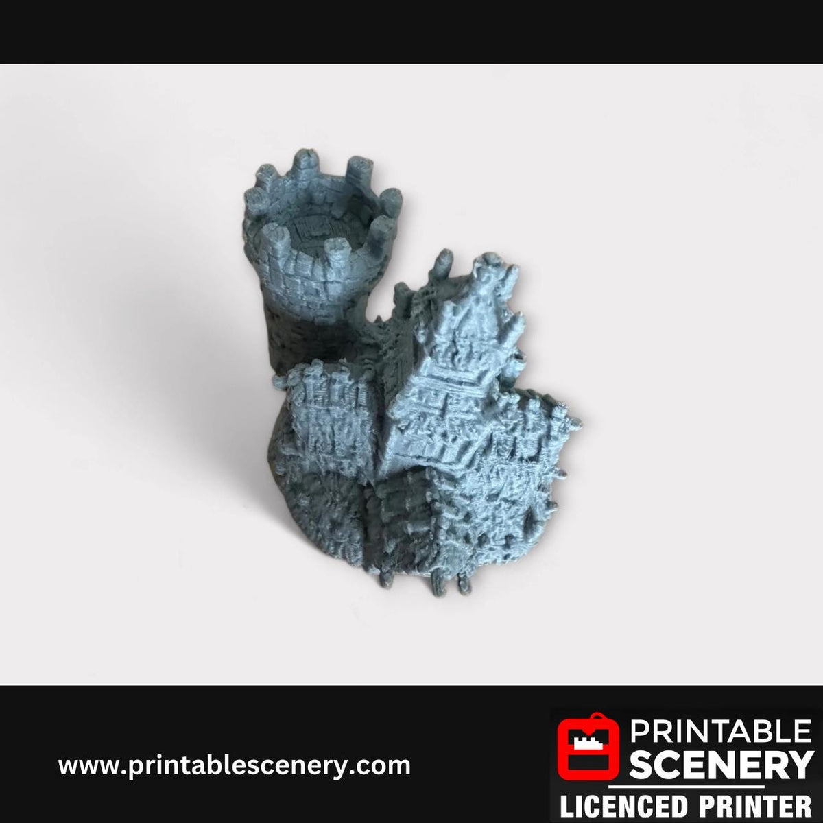 Medieval Fantasy Scatter Terrain - The Chieftains Hall for DND Adventures, 32mm & 28mm Scale Tabletop, 3D Printed