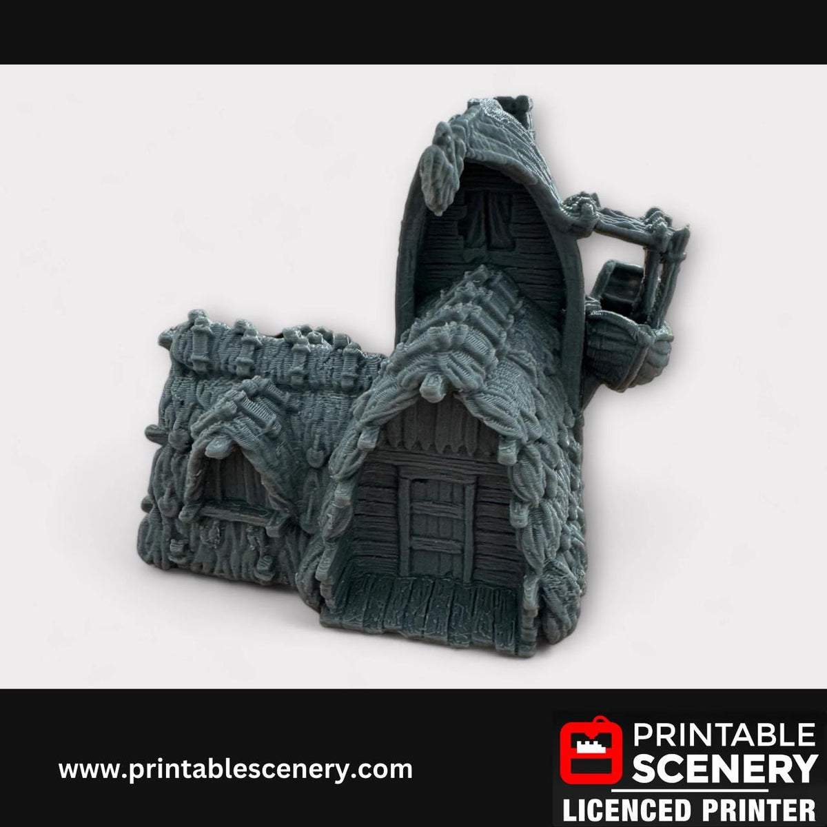 Hagglethorn Hollow - Fisherman's Hut Fantasy Terrain, Roleplay, and Tabletop Games - Detailed Stone Structures for Immersive Adventures