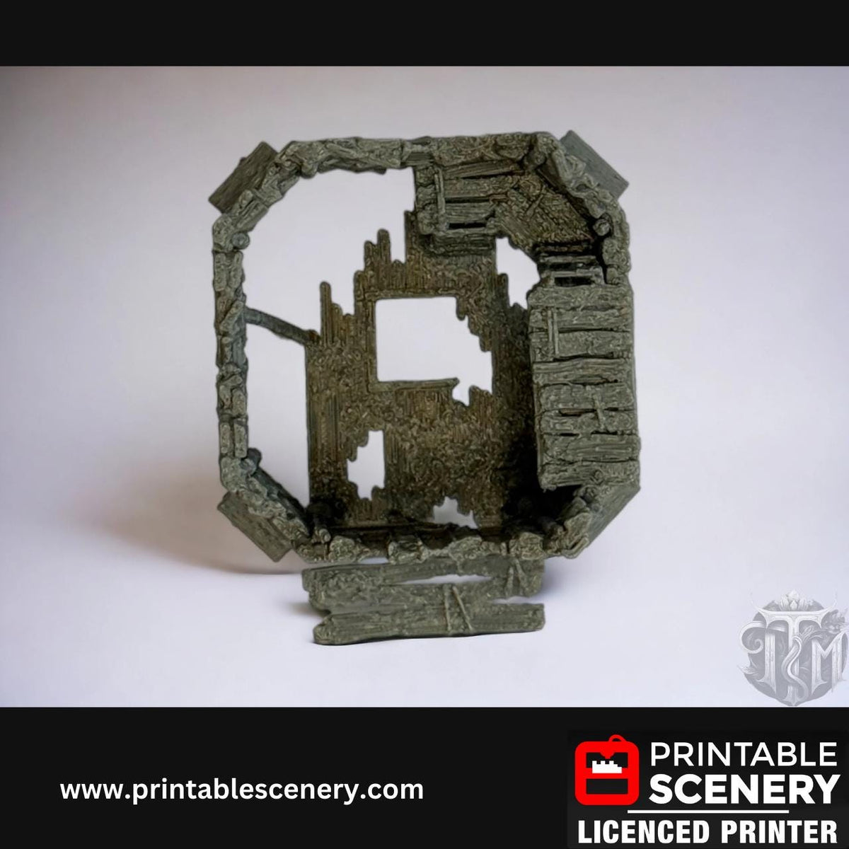 Tower of Insanity Terrain - 10 Piece, Detailed, Ruined, 28mm, Printable Scenery, Tabletop, TTRPG, DND, Shadowfey