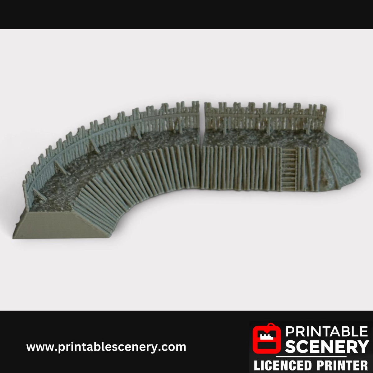 Medieval Garrison Walls Terrain for Tabletop Gaming, DND Castle Decor, Fantasy RPG, 28mm, Printable Scenery, 3d Print