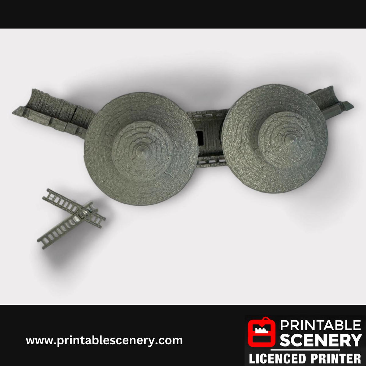 Castle Gate Terrain for Tabletop Gaming, DND Castle Decor, Fantasy RPG, 28mm, Printable Scenery, 3d Print