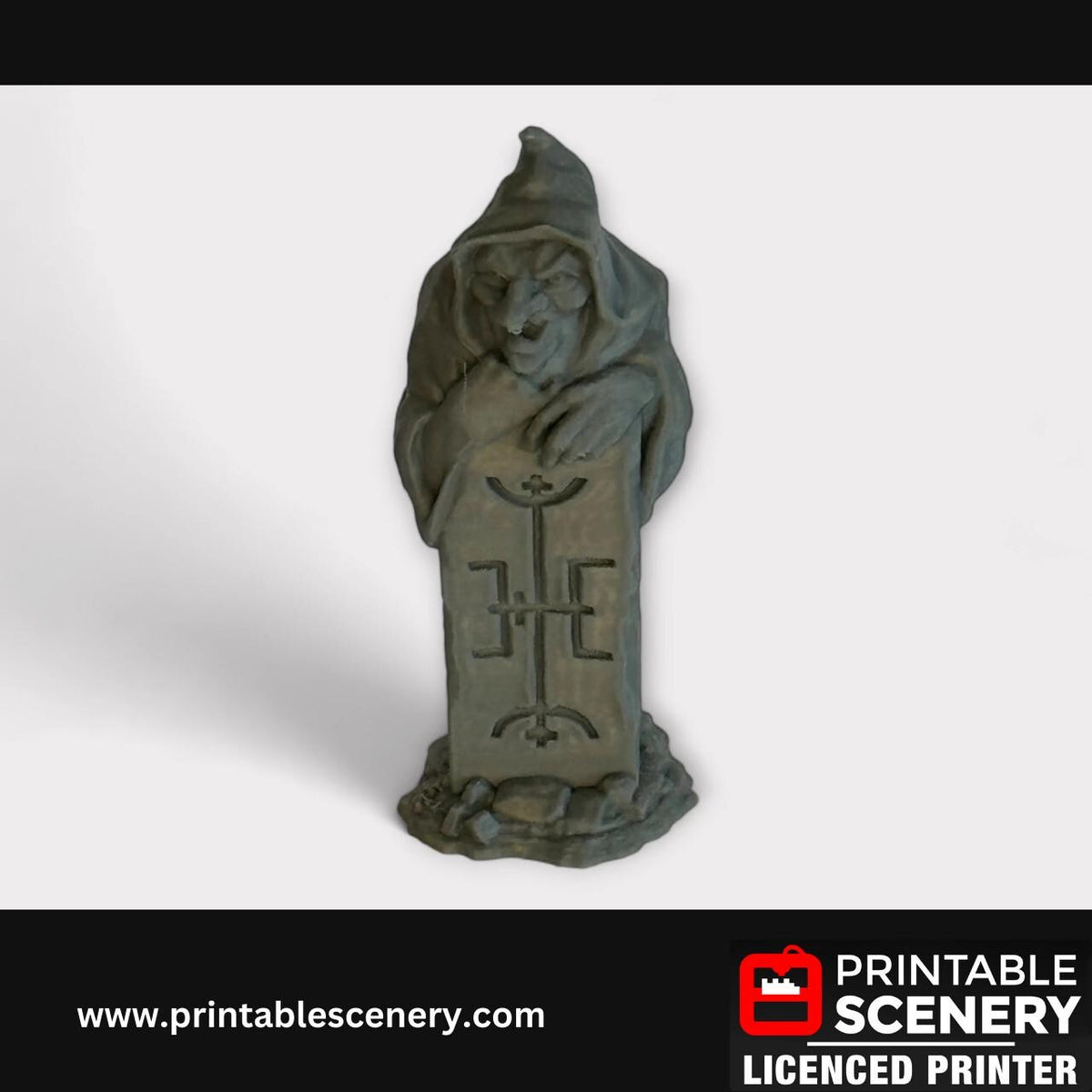 3 Piece Grave Statue Set Scatter Terrain Kit, DND Terrain Set, Farm Mini, Tabletop RPG, TTRPG, 28mm, Hagglethorn, Printable Scenery