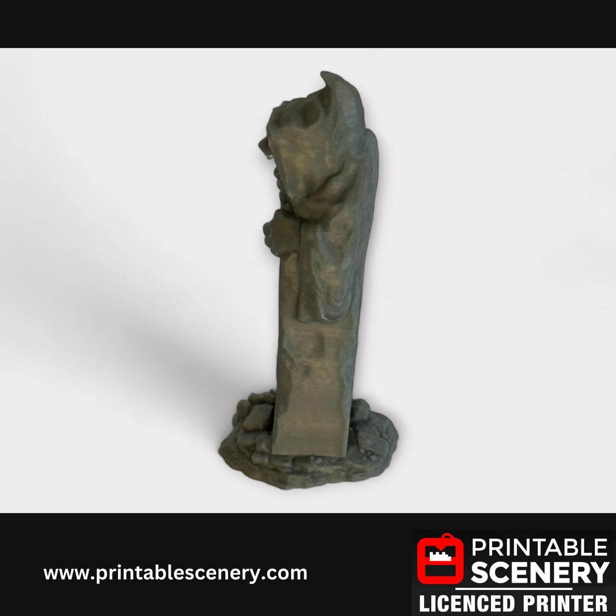 3 Piece Grave Statue Set Scatter Terrain Kit, DND Terrain Set, Farm Mini, Tabletop RPG, TTRPG, 28mm, Hagglethorn, Printable Scenery