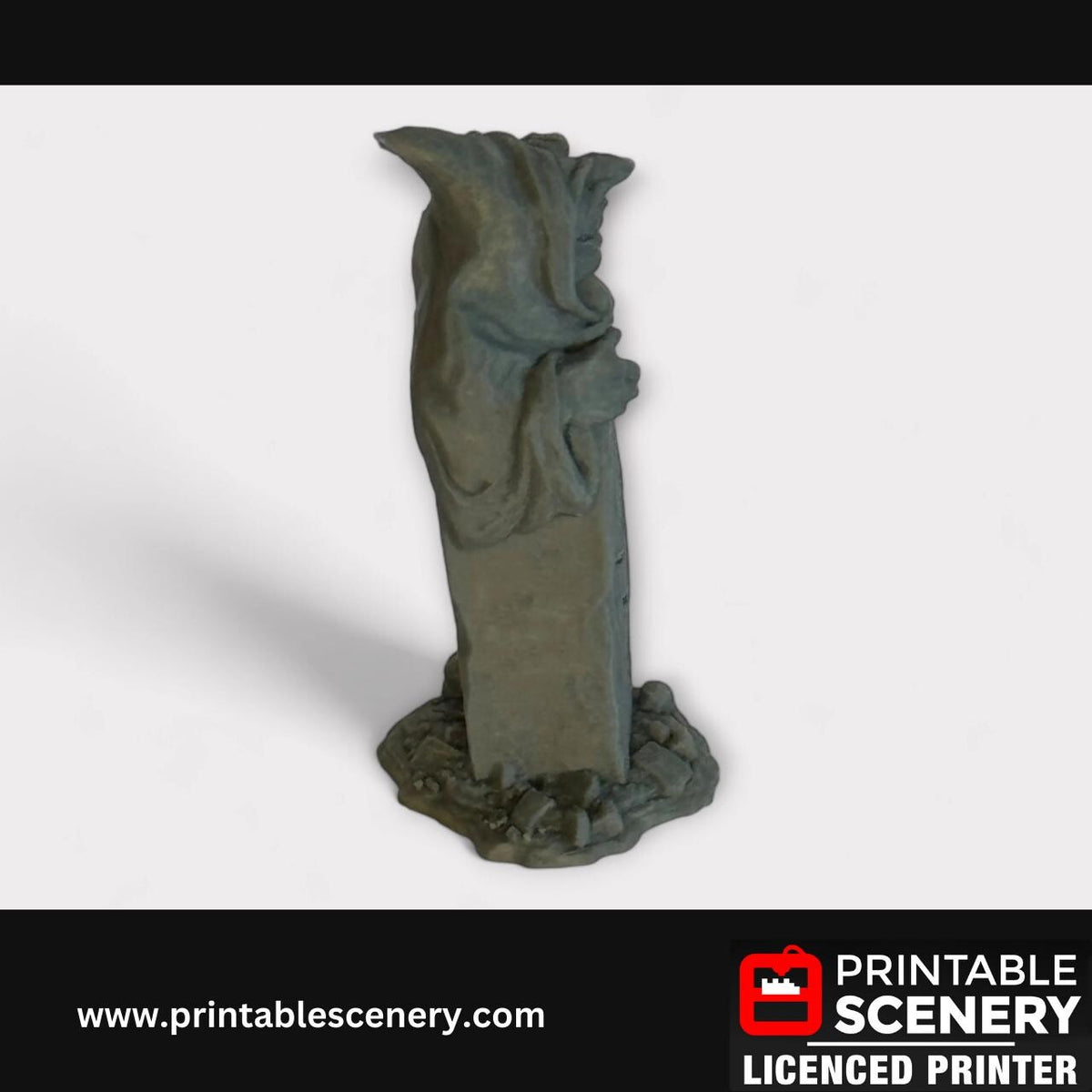 3 Piece Grave Statue Set Scatter Terrain Kit, DND Terrain Set, Farm Mini, Tabletop RPG, TTRPG, 28mm, Hagglethorn, Printable Scenery
