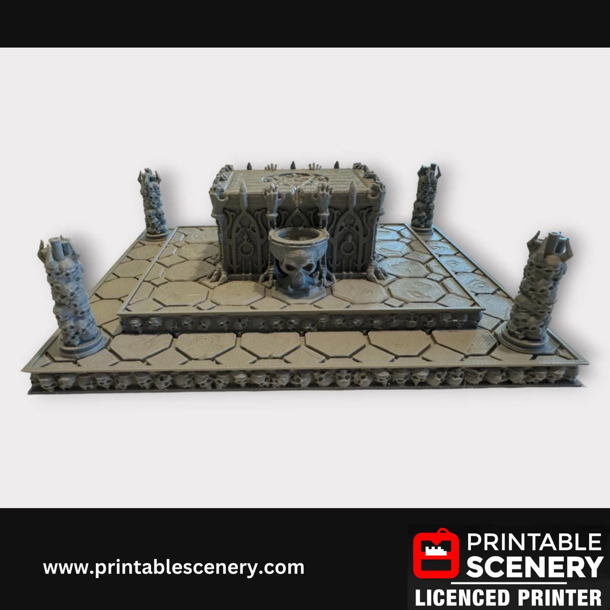 Sacrificial Altar, Scatter Terrain, DND Tabletop Decor, Handcrafted RPG Miniatures, 28mm, Minis, Printable Scenery, Fantasy