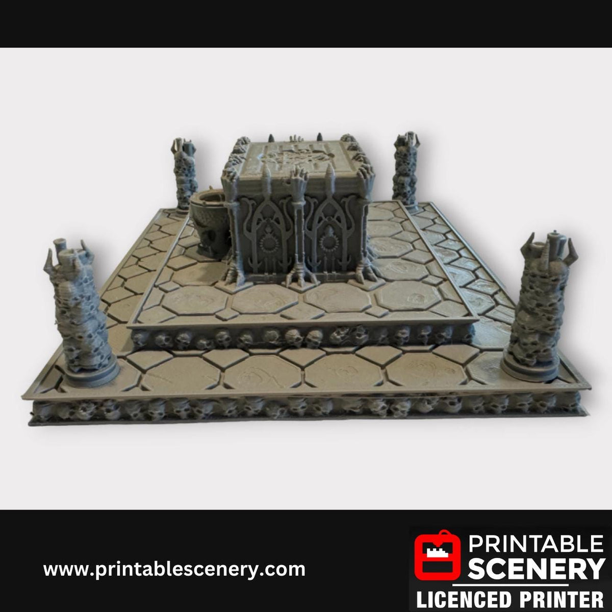 Sacrificial Altar, Scatter Terrain, DND Tabletop Decor, Handcrafted RPG Miniatures, 28mm, Minis, Printable Scenery, Fantasy