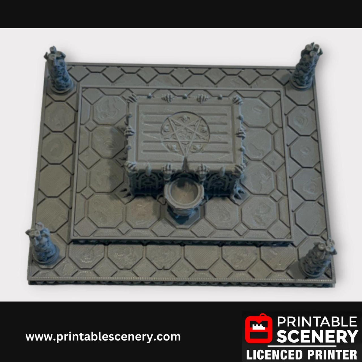 Sacrificial Altar, Scatter Terrain, DND Tabletop Decor, Handcrafted RPG Miniatures, 28mm, Minis, Printable Scenery, Fantasy