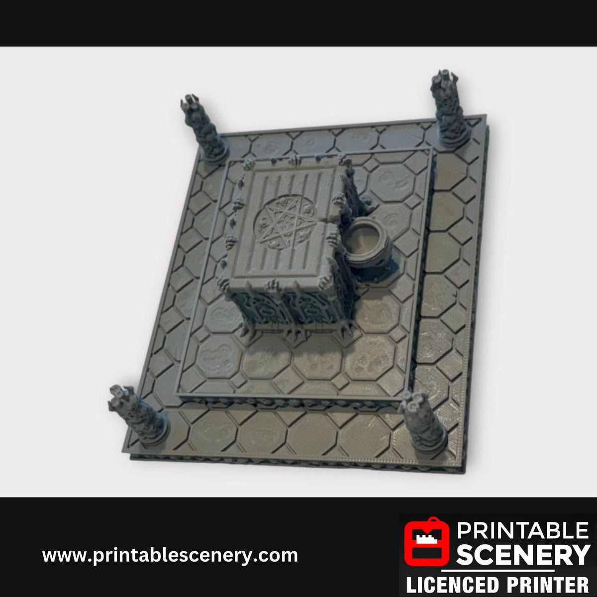 Sacrificial Altar, Scatter Terrain, DND Tabletop Decor, Handcrafted RPG Miniatures, 28mm, Minis, Printable Scenery, Fantasy