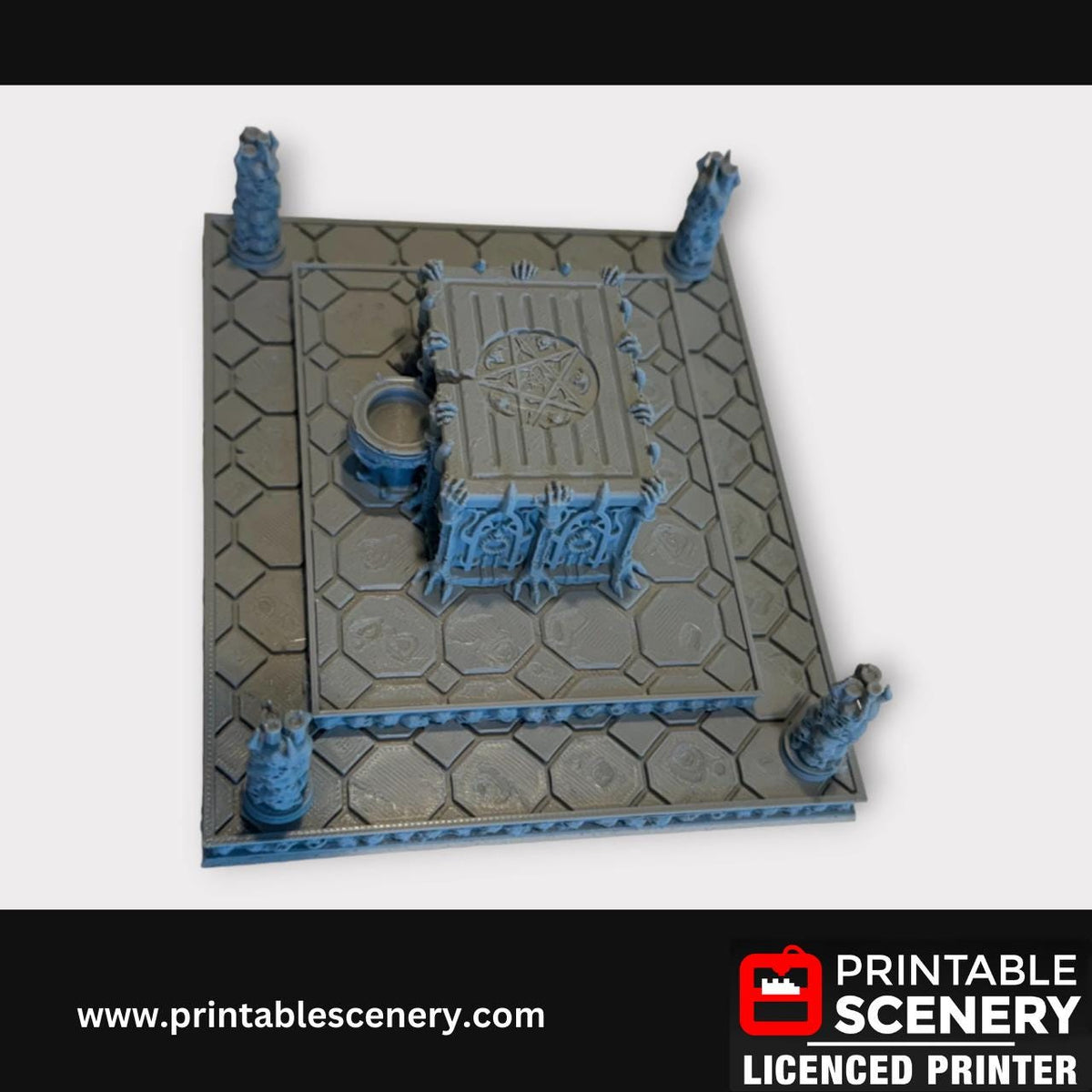 Sacrificial Altar, Scatter Terrain, DND Tabletop Decor, Handcrafted RPG Miniatures, 28mm, Minis, Printable Scenery, Fantasy