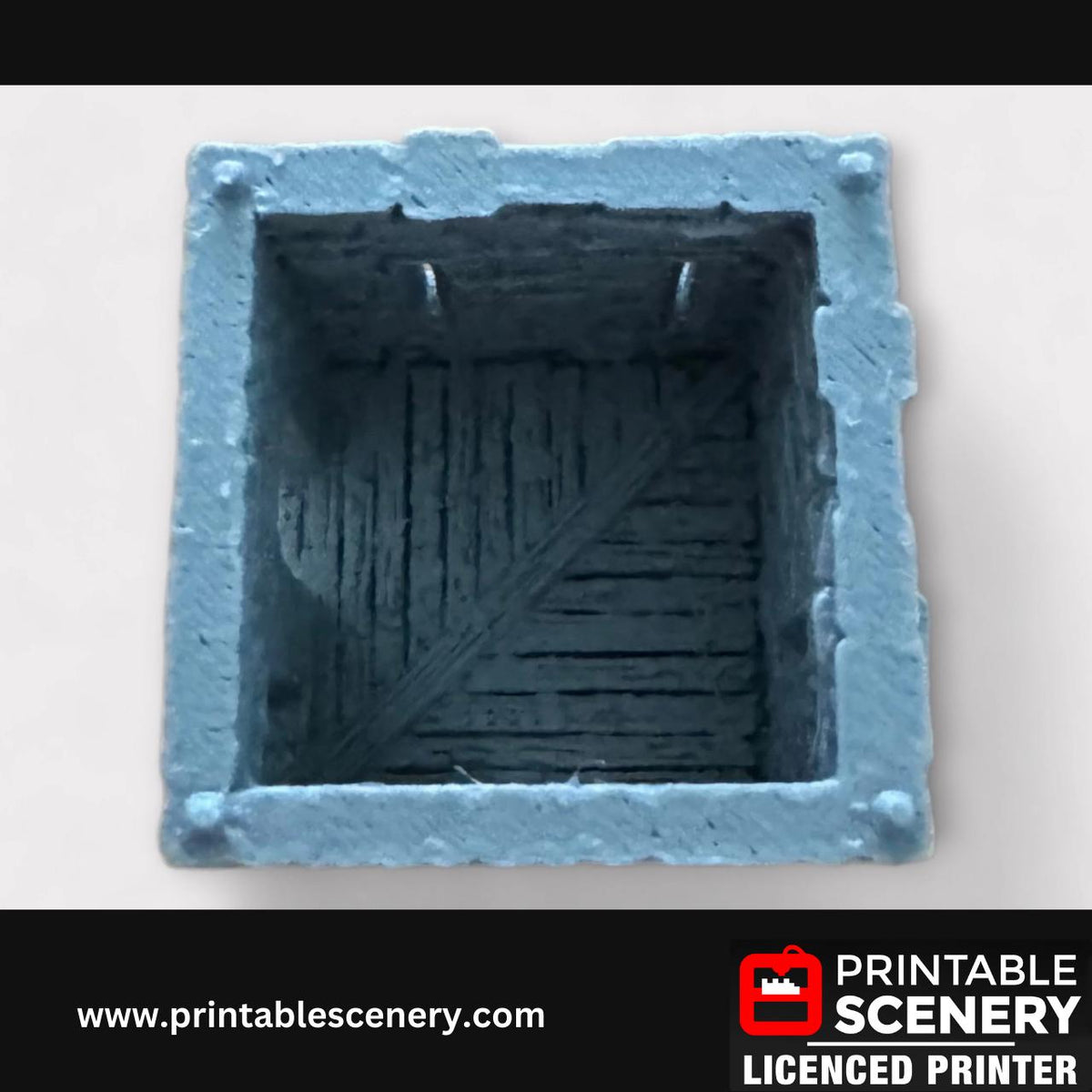 Medieval Stone Castle Wall Corner Tower, Terrain for DND and Tabletop Games, TTRPG, 28mm, 32mm, Country and King, fort