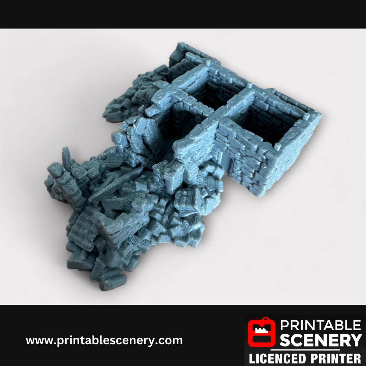 Ruined French Mausoleum, Terrain for DND and Tabletop Games, TTRPG, 28mm, 32mm, Country and King, fort, Printable Scenery