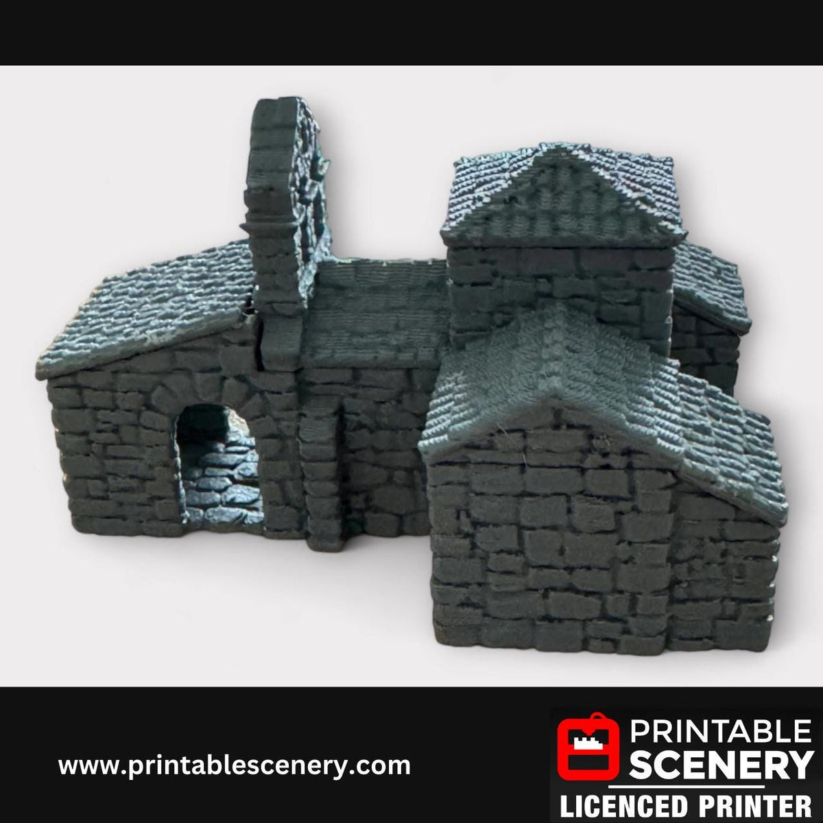 French Mausoleum, Terrain for DND and Tabletop Games, TTRPG, 28mm, 32mm, Country and King, fort, Printable Scenery