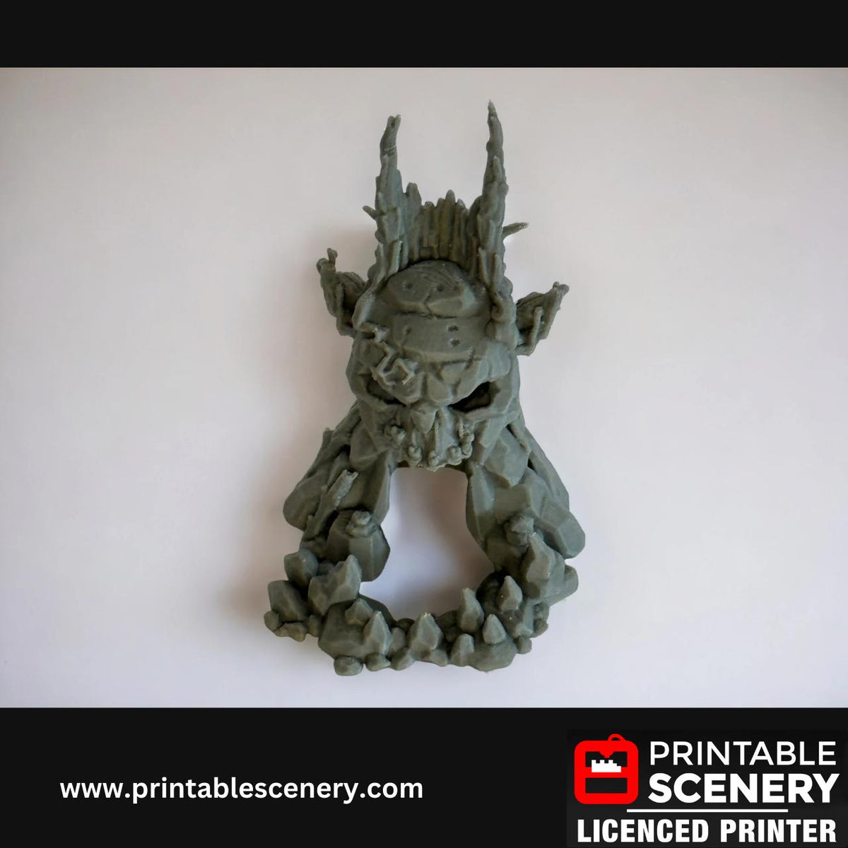 Skull Swamp Shrine Terrain, Gothic Miniature, Tabletop Gaming, Dark Fantasy Landscape, 28mm, 3D Printed