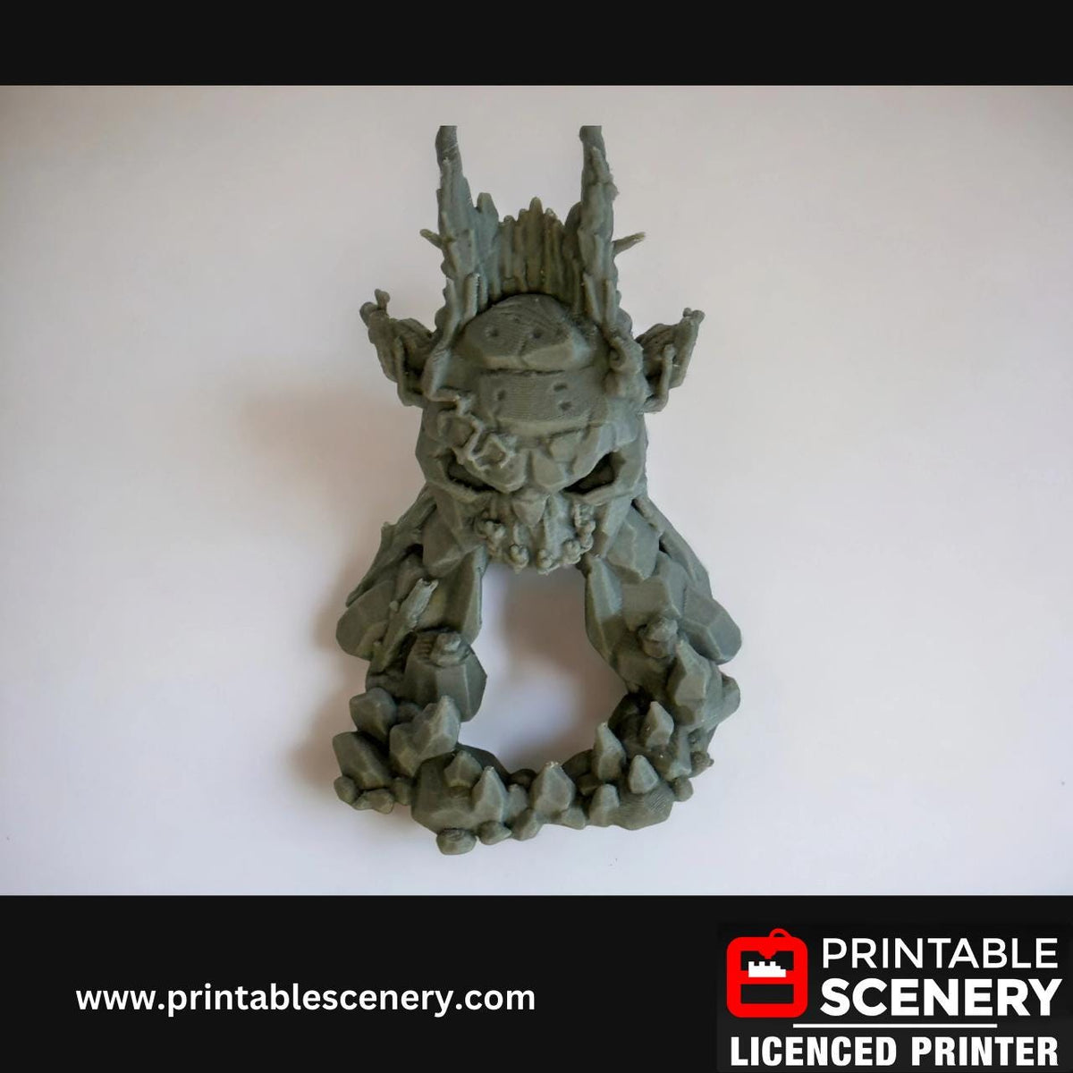 Skull Swamp Shrine Terrain, Gothic Miniature, Tabletop Gaming, Dark Fantasy Landscape, 28mm, 3D Printed
