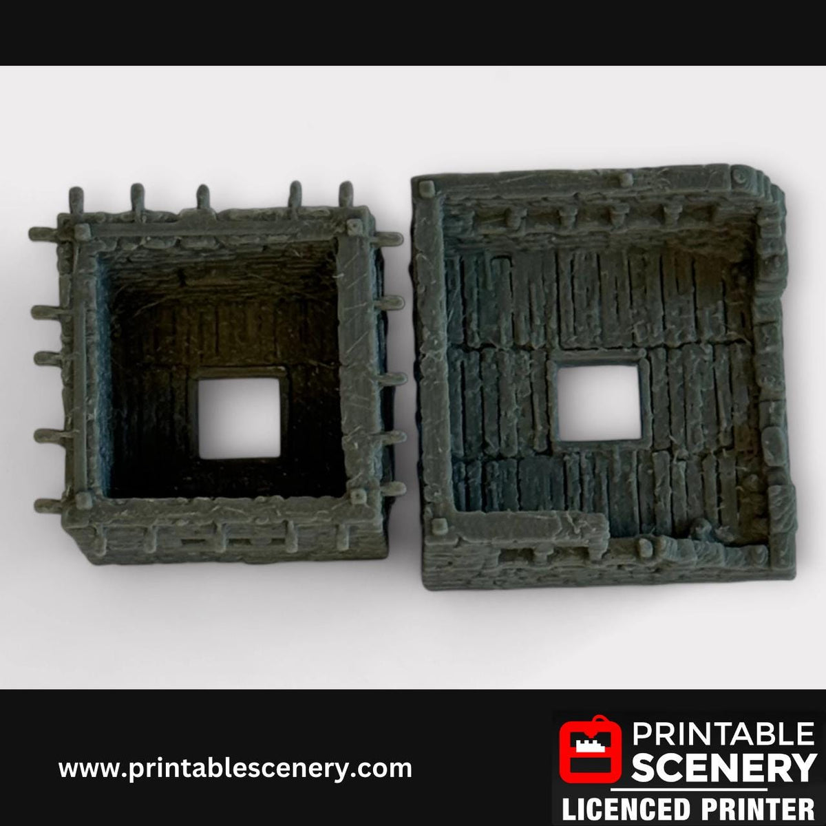 Ruined Medieval Stone Castle - Kings Quarters, Terrain for DND and Tabletop Games, TTRPG, 28mm, 32mm, Country and King, fort