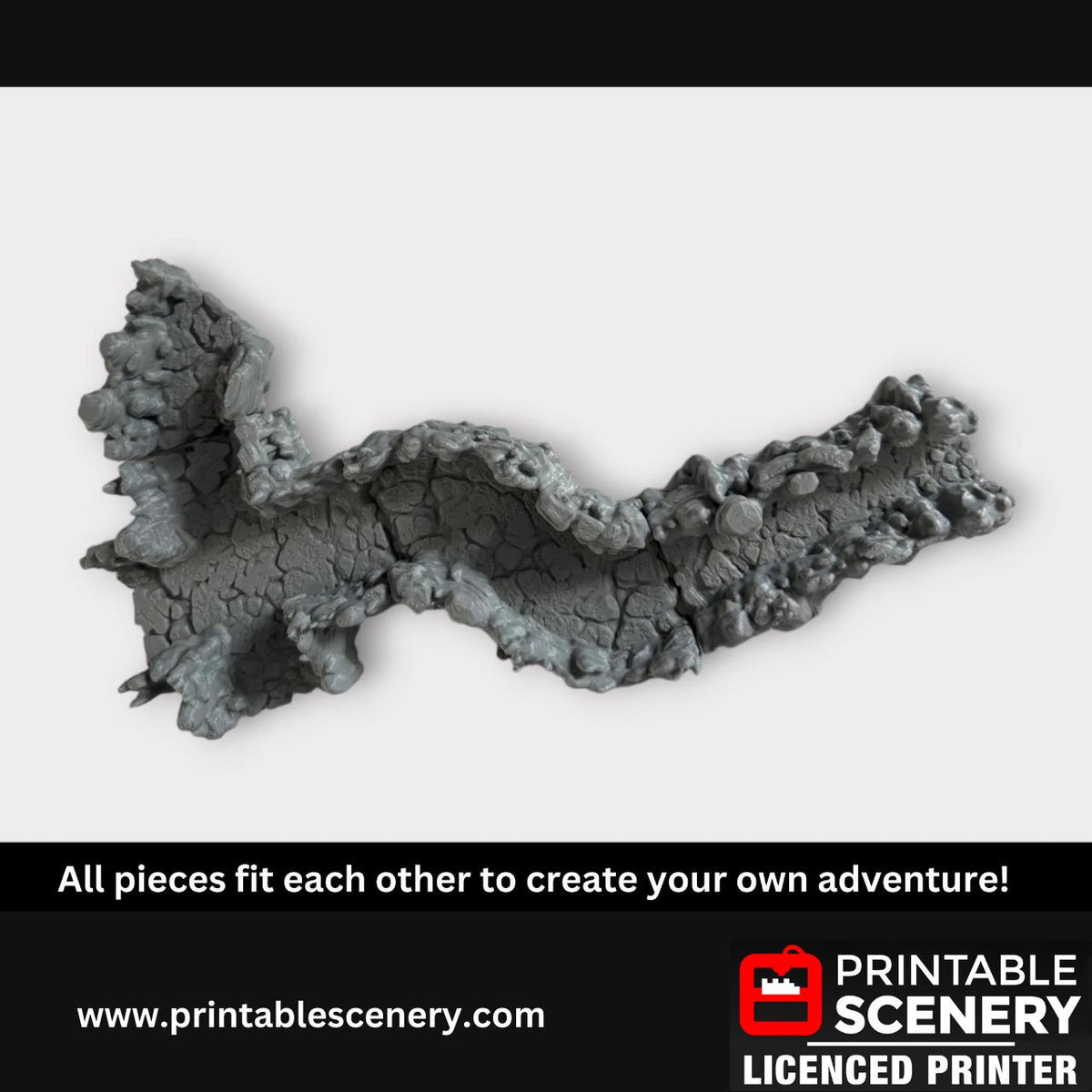 Magical Cave Fantasy Terrain - Modular Printable Scenery for Tabletop Adventures
