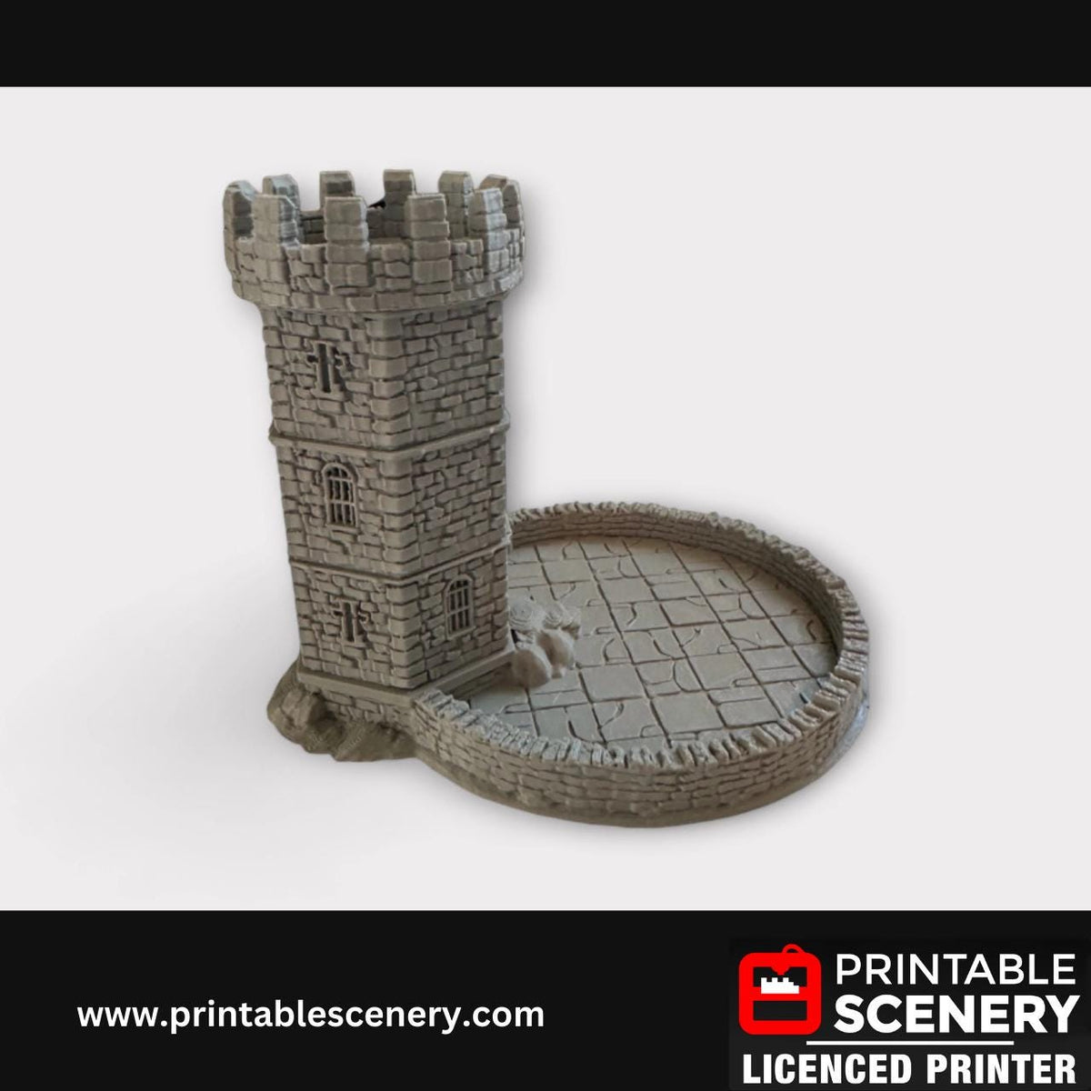 Castle Dice Tower, Medieval Dice Roller, Dice Holder, Tabletop Gaming Accessory, Castle Decor, Gamer Gift