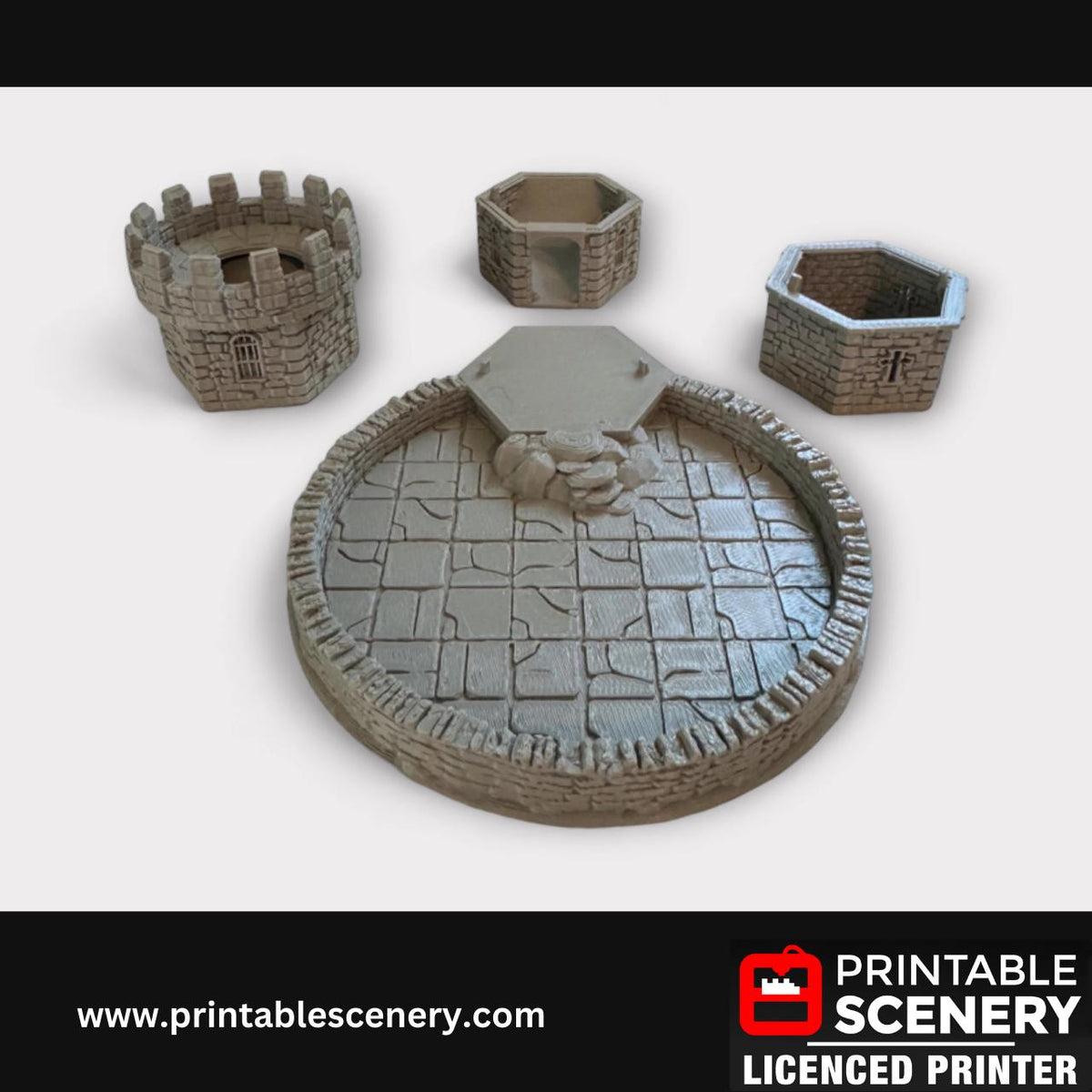 Castle Dice Tower, Medieval Dice Roller, Dice Holder, Tabletop Gaming Accessory, Castle Decor, Gamer Gift