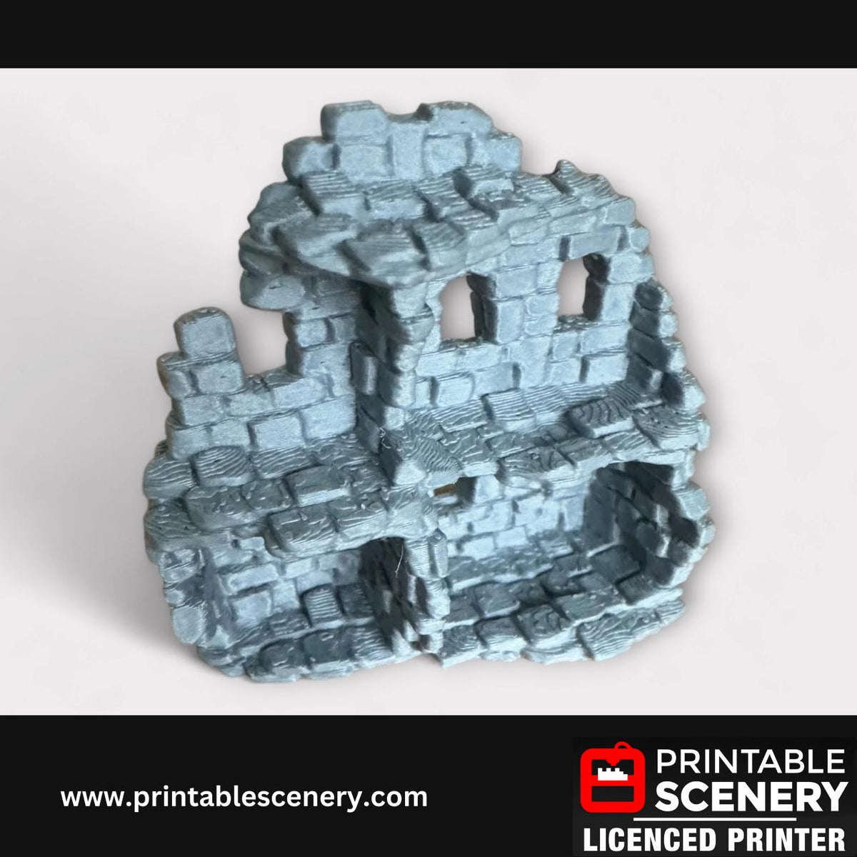Medieval Fantasy Scatter Terrain - Hagglethorn Ancient Ruins for DND Adventures, 32mm & 28mm Scale Tabletop, 3D Printed
