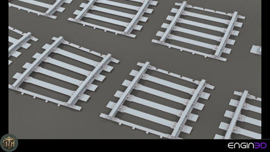 Modular War Train Rails 32mm - Terrain, Sci-Fi Wargaming Kit, Vehicle Accessories, Grimdark, DND