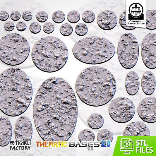 Swamp Bases | Txarli Factory | Round/Oval | Miniature | Resin Print | Mini