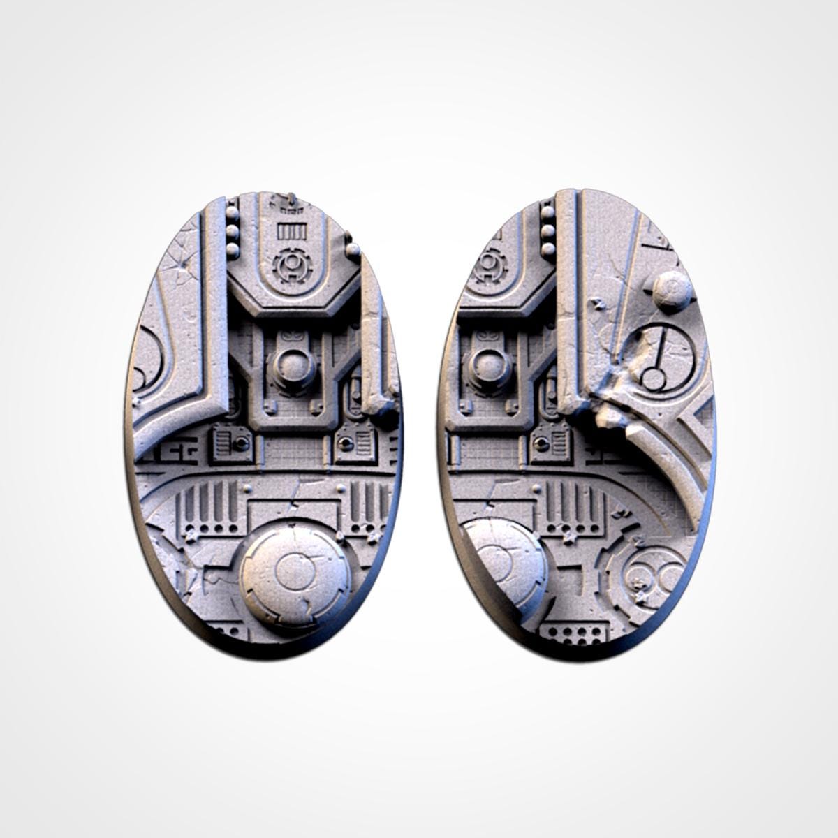 Xeno City Abandoned Bases | Txarli Factory | Round/Oval | Miniature | Resin Print | Mini