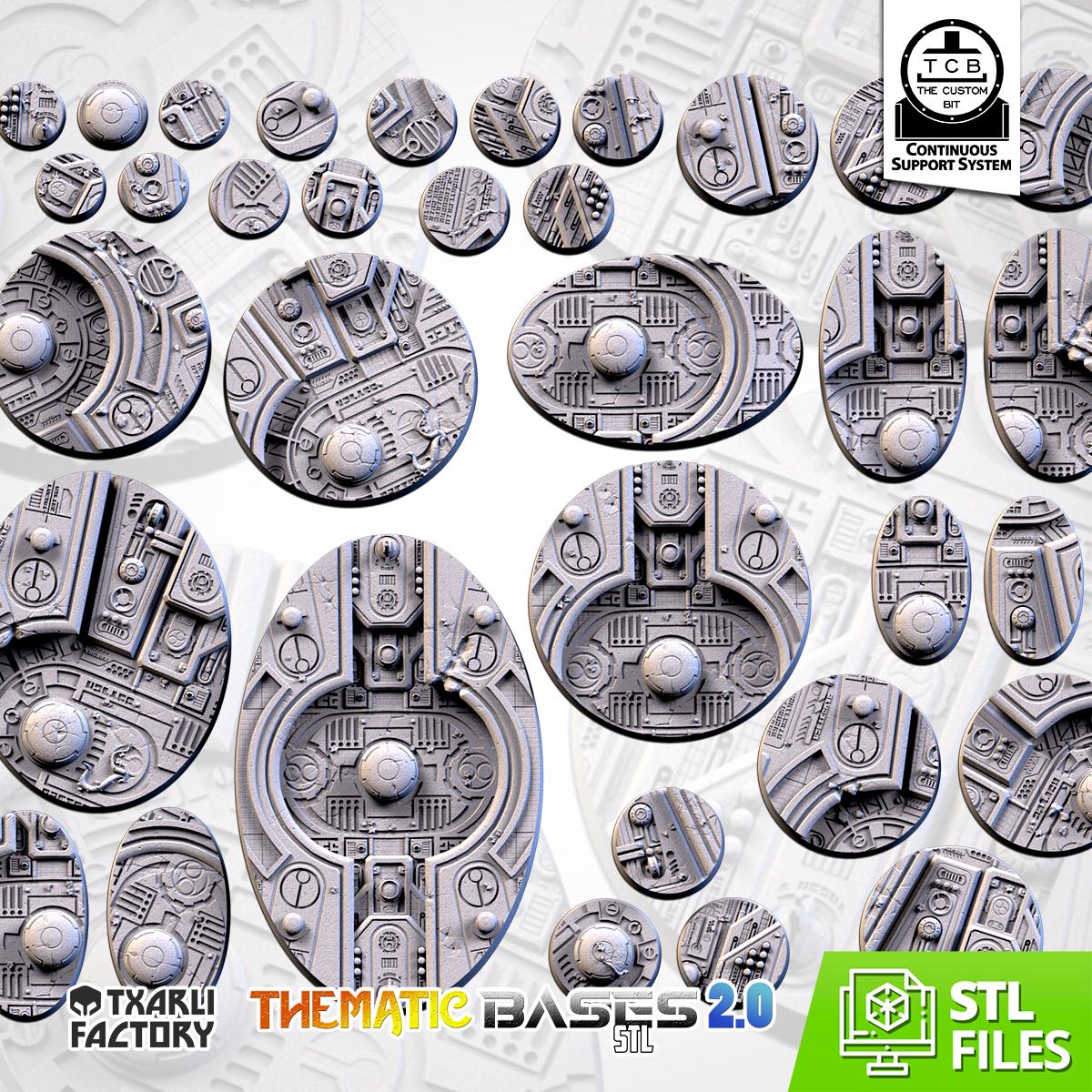 Xeno City Abandoned Bases | Txarli Factory | Round/Oval | Miniature | Resin Print | Mini