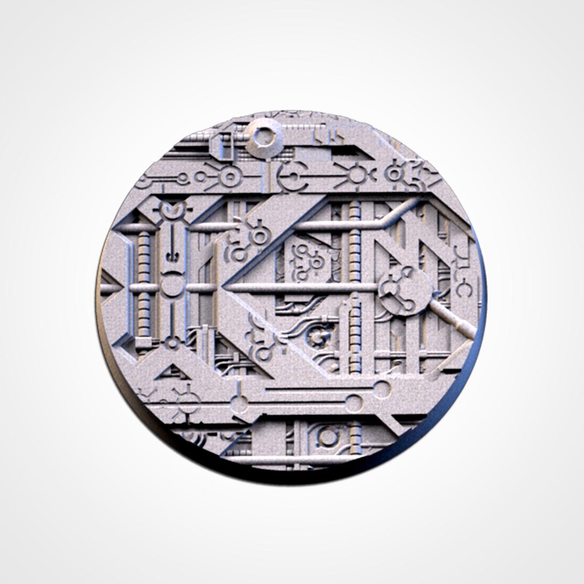 Xeno Technology Bases | Txarli Factory | Round/Oval | Miniature | Resin Print | Mini
