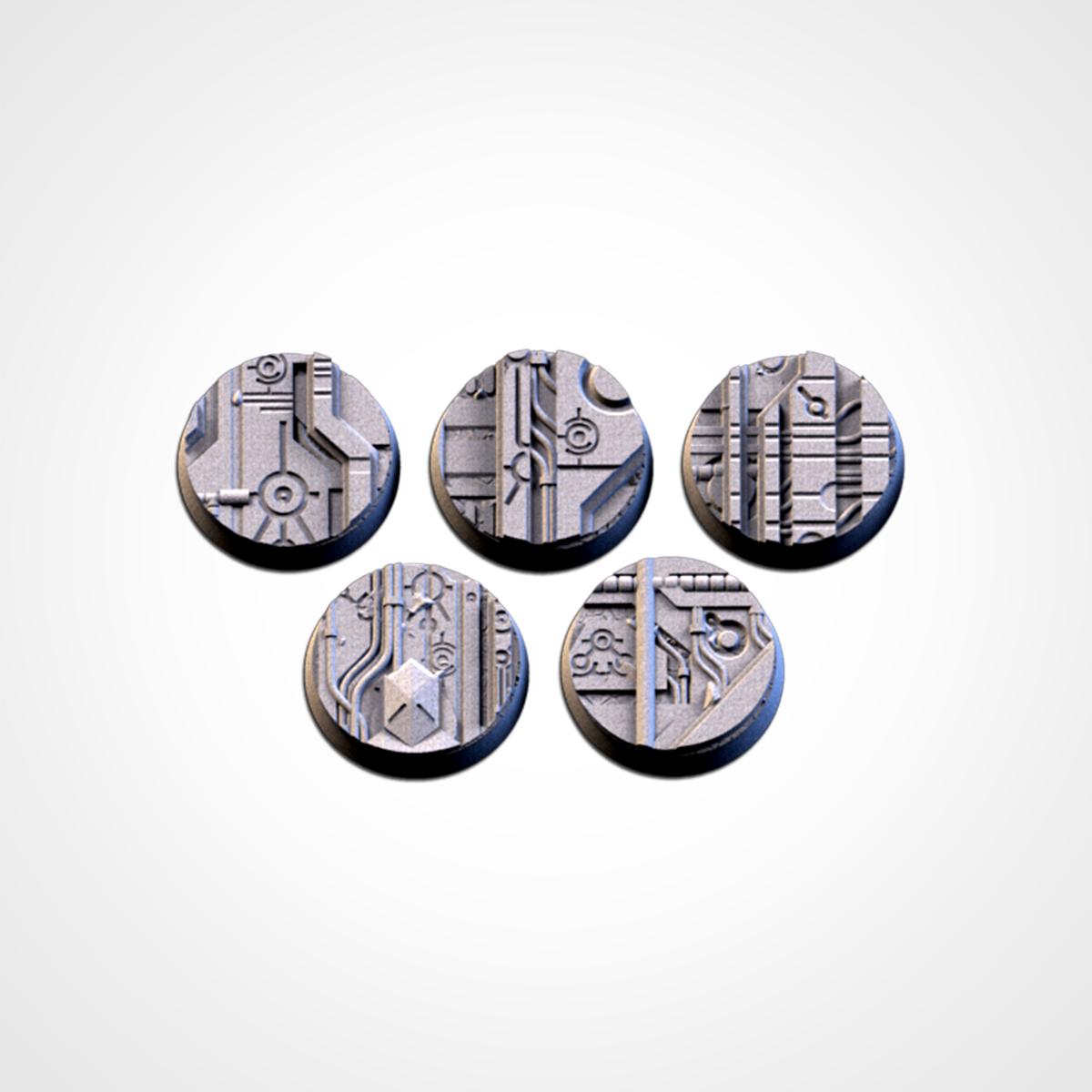 Xeno Technology Bases | Txarli Factory | Round/Oval | Miniature | Resin Print | Mini