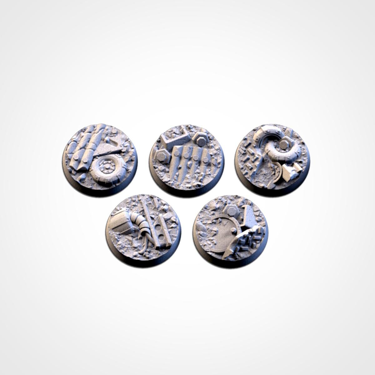 Scrap Bases | Txarli Factory | Round/Oval | Miniature | Resin Print | Mini