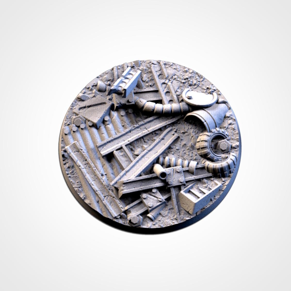 Scrap Bases | Txarli Factory | Round/Oval | Miniature | Resin Print | Mini
