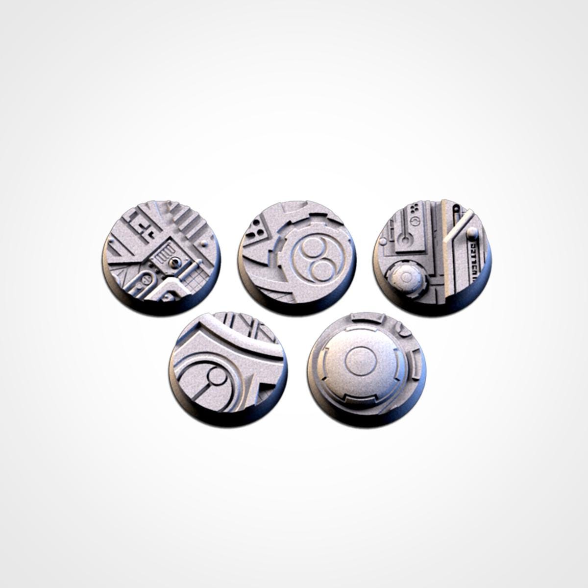 Xeno City Bases | Txarli Factory | Round/Oval | Miniature | Resin Print | Mini
