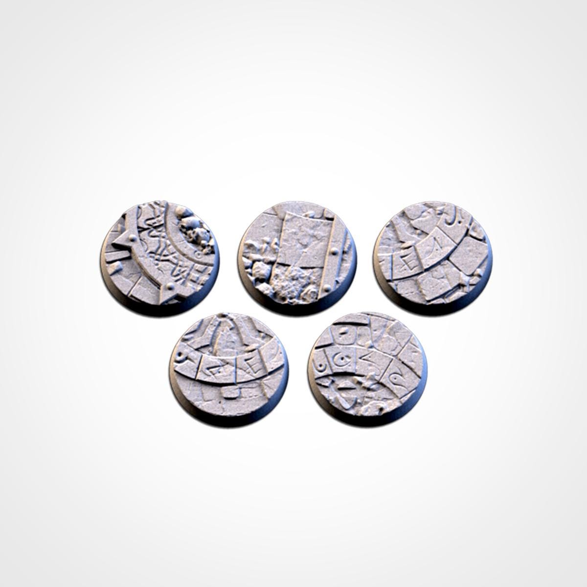 Sacred Temples Bases | Txarli Factory | Round/Oval | Miniature | Resin Print | Mini