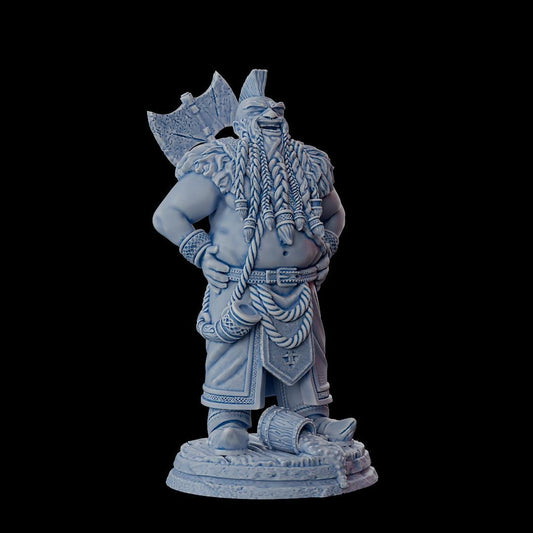 Clash of Kings Dwarf 2 – 32mm Resin Miniature | D&D 3D Printed Figure Fantasy