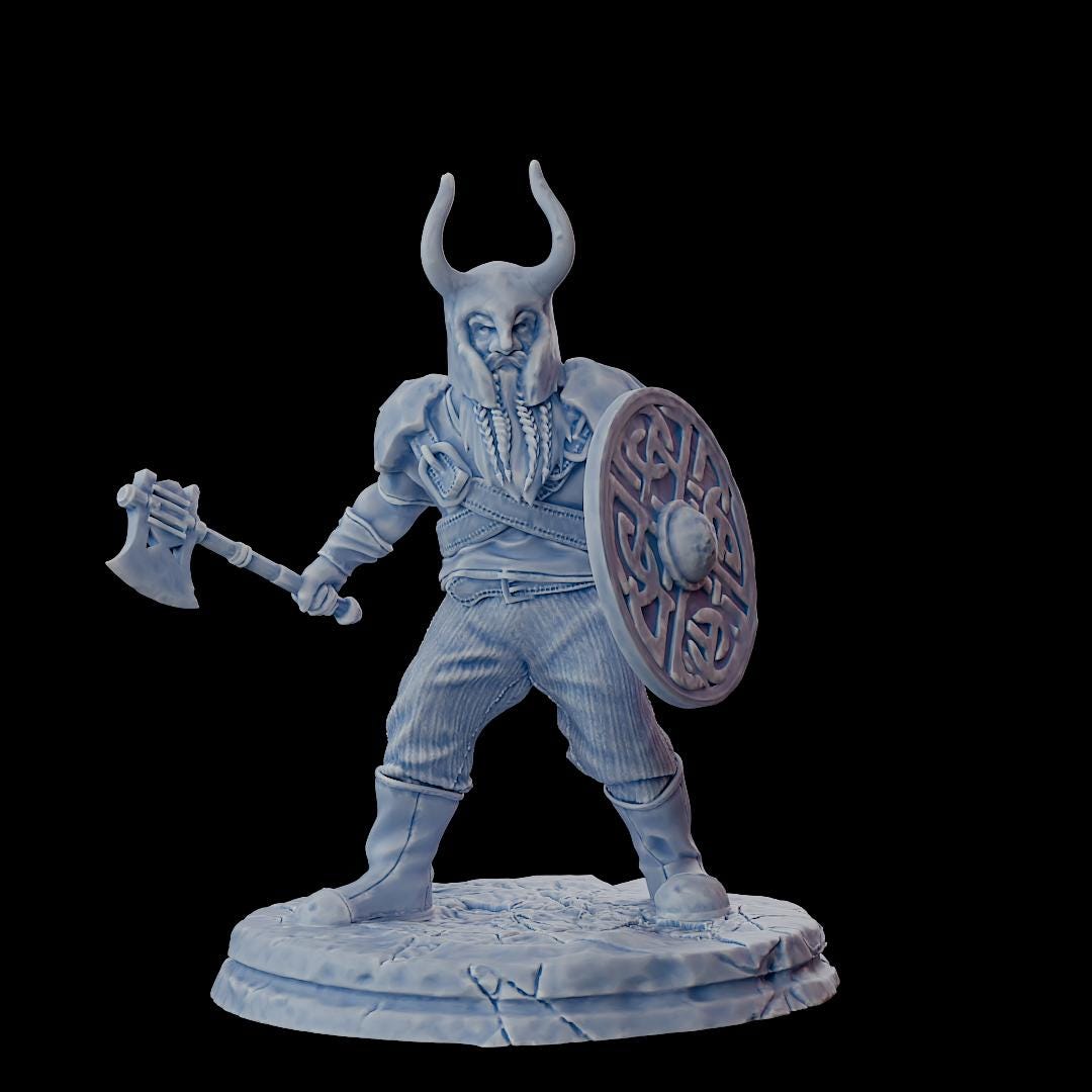 Clash of Kings Dwarf 4 – 32mm Resin Miniature | D&D 3D Printed Figure Fantasy